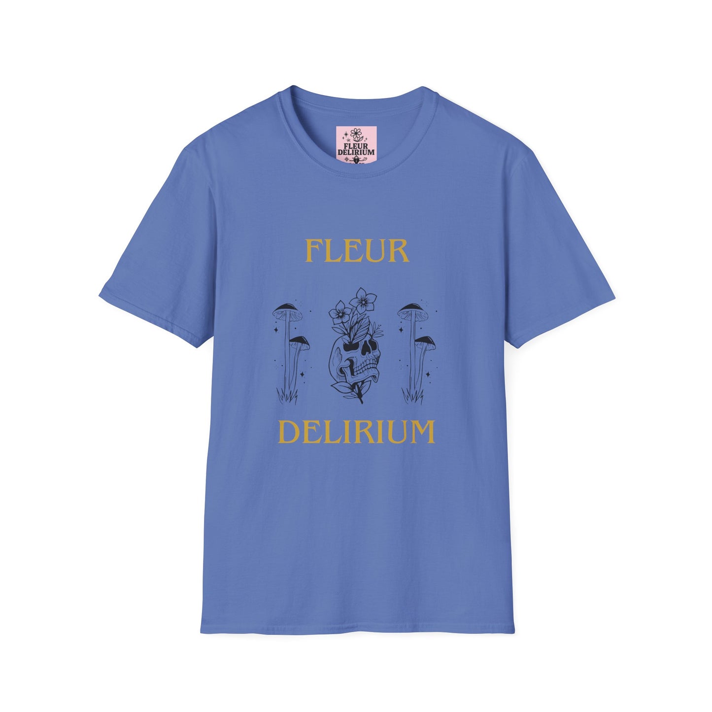 Fleur Delirium Unisex T-Shirt, Cute Graphic Tee, Softstyle Shirt, Gifts for Nature Lovers, Botanical Gift, Summer Fashion
