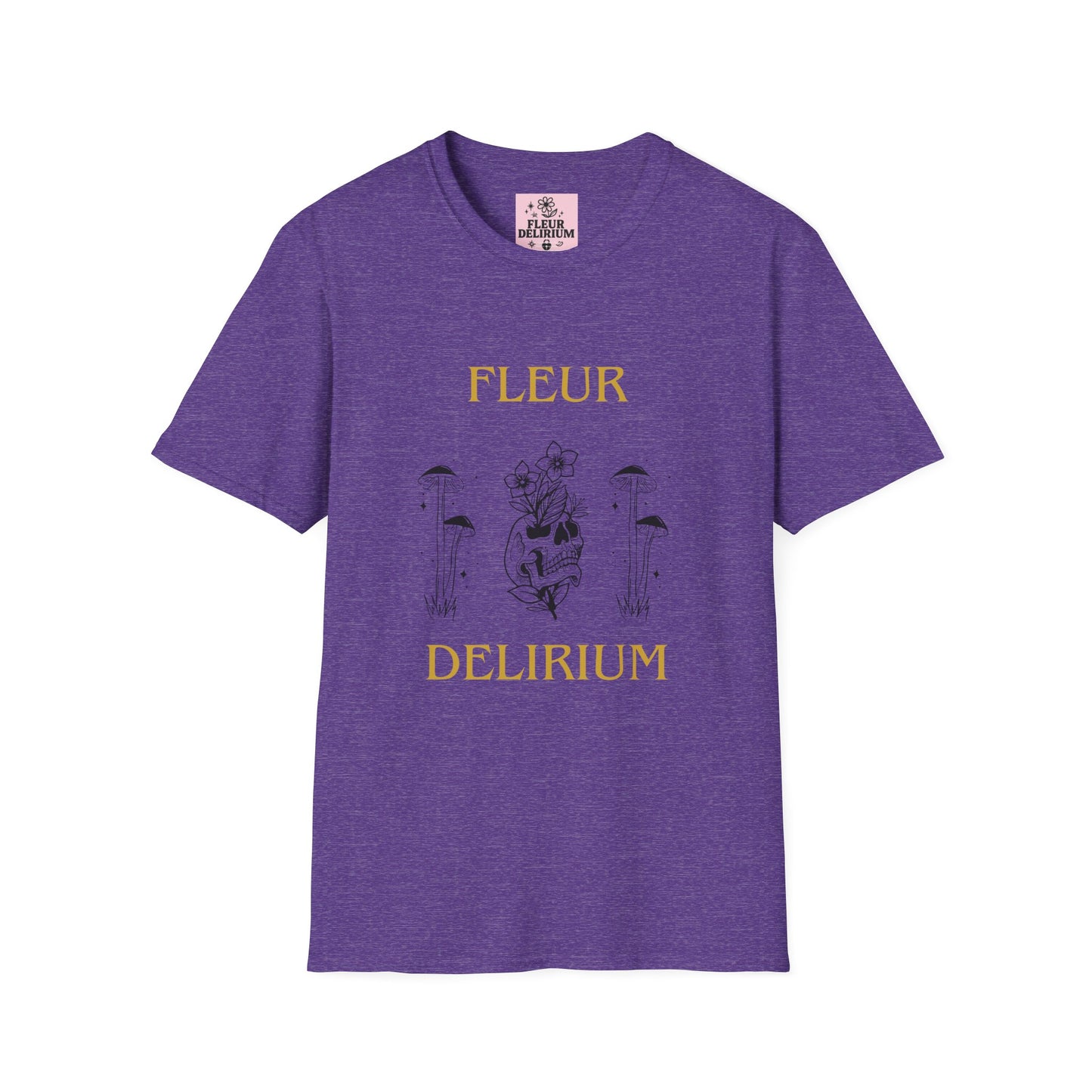 Fleur Delirium Unisex T-Shirt, Cute Graphic Tee, Softstyle Shirt, Gifts for Nature Lovers, Botanical Gift, Summer Fashion