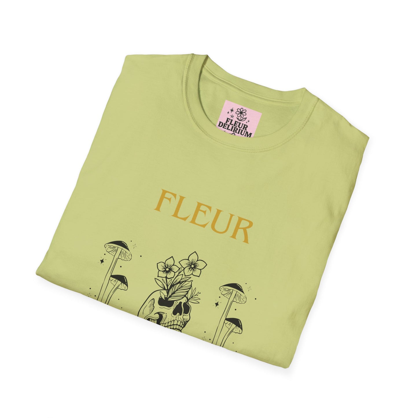 Fleur Delirium Unisex T-Shirt, Cute Graphic Tee, Softstyle Shirt, Gifts for Nature Lovers, Botanical Gift, Summer Fashion