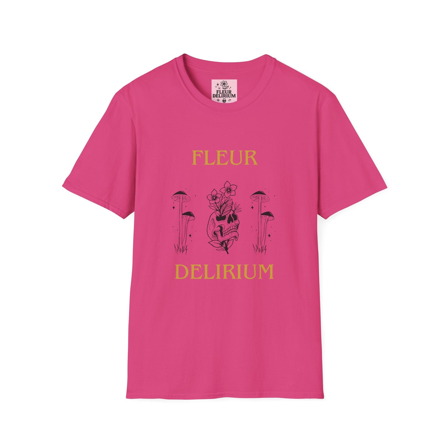 Fleur Delirium Unisex T-Shirt, Cute Graphic Tee, Softstyle Shirt, Gifts for Nature Lovers, Botanical Gift, Summer Fashion