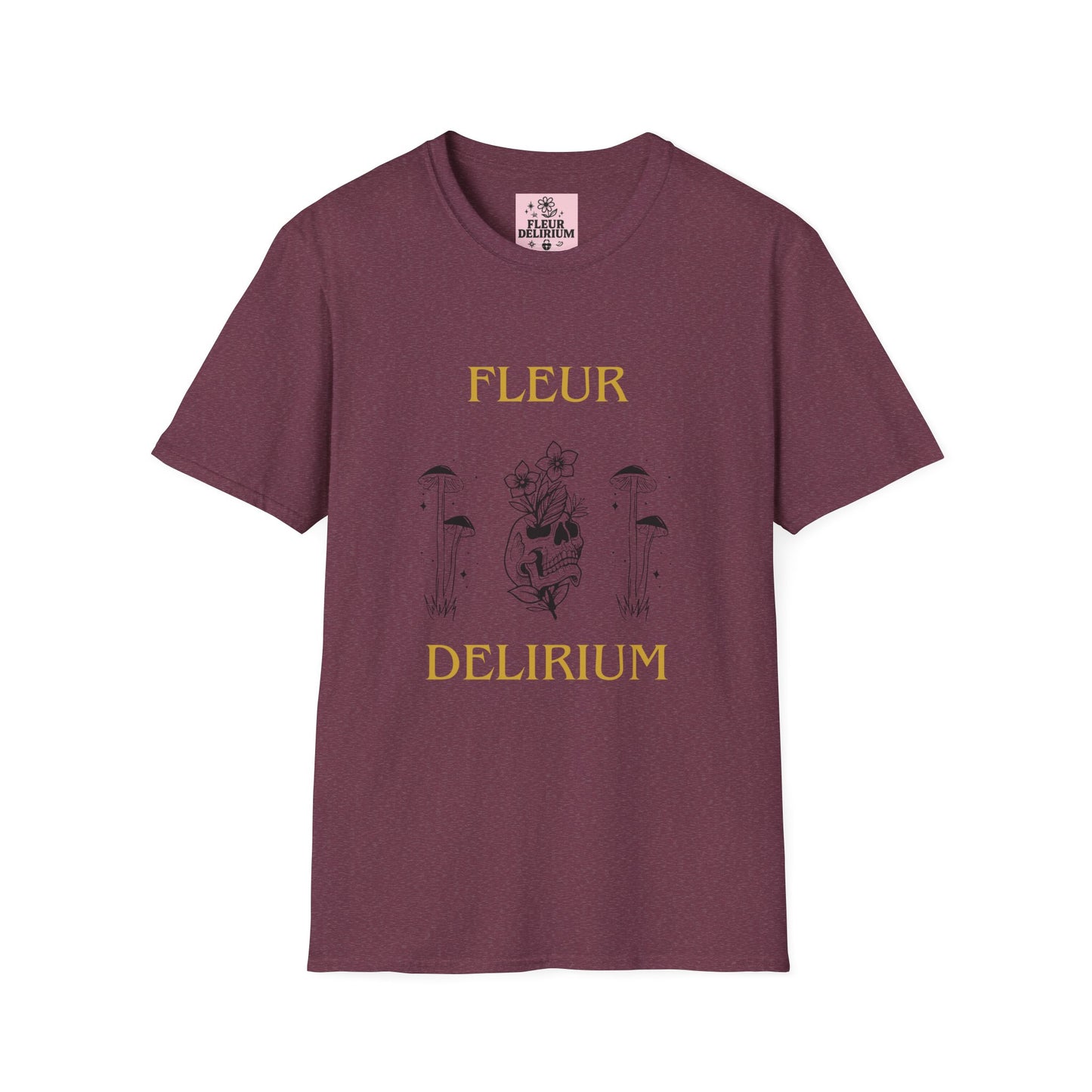 Fleur Delirium Unisex T-Shirt, Cute Graphic Tee, Softstyle Shirt, Gifts for Nature Lovers, Botanical Gift, Summer Fashion