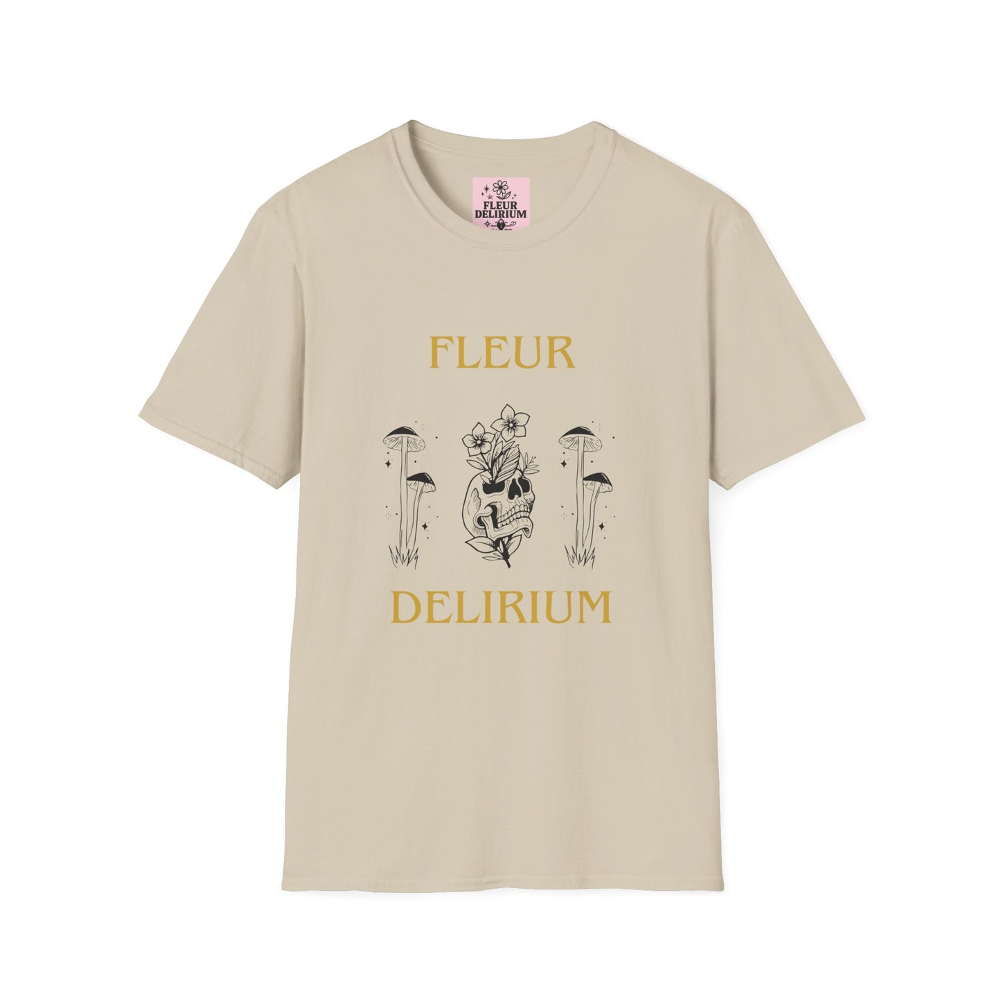 Fleur Delirium Unisex T-Shirt, Cute Graphic Tee, Softstyle Shirt, Gifts for Nature Lovers, Botanical Gift, Summer Fashion