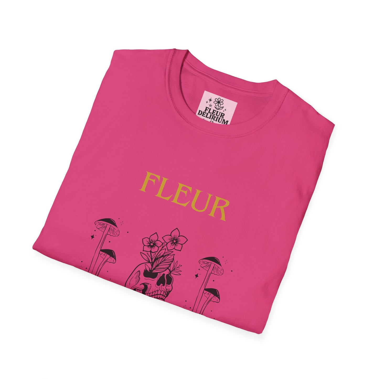 Fleur Delirium Unisex T-Shirt, Cute Graphic Tee, Softstyle Shirt, Gifts for Nature Lovers, Botanical Gift, Summer Fashion