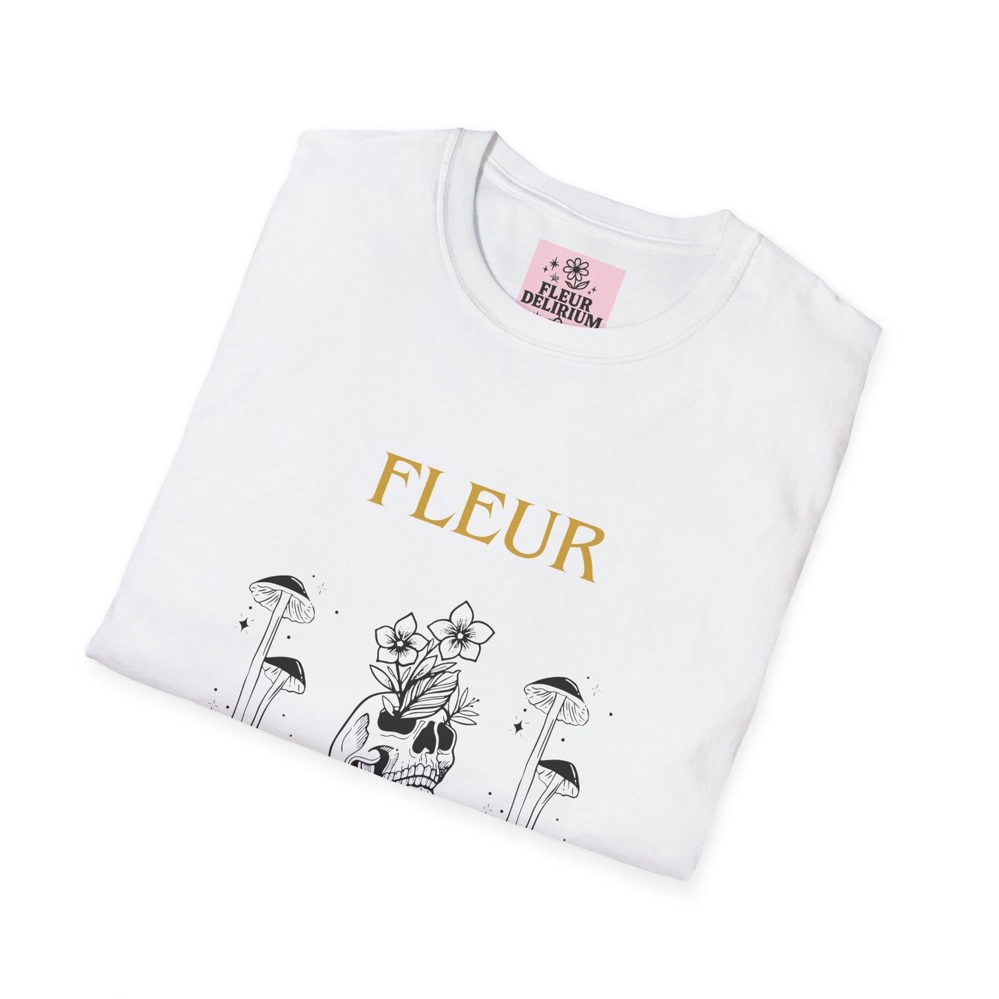 Fleur Delirium Unisex T-Shirt, Cute Graphic Tee, Softstyle Shirt, Gifts for Nature Lovers, Botanical Gift, Summer Fashion
