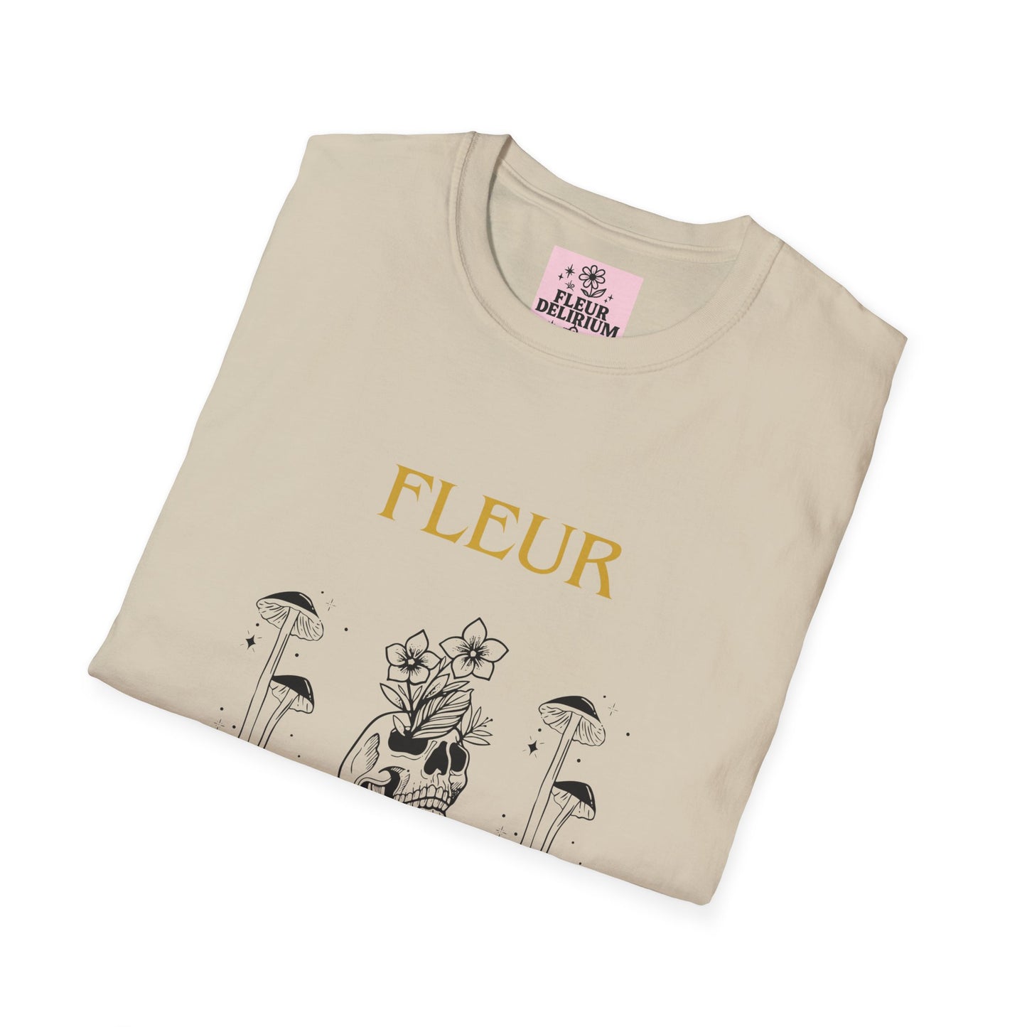 Fleur Delirium Unisex T-Shirt, Cute Graphic Tee, Softstyle Shirt, Gifts for Nature Lovers, Botanical Gift, Summer Fashion