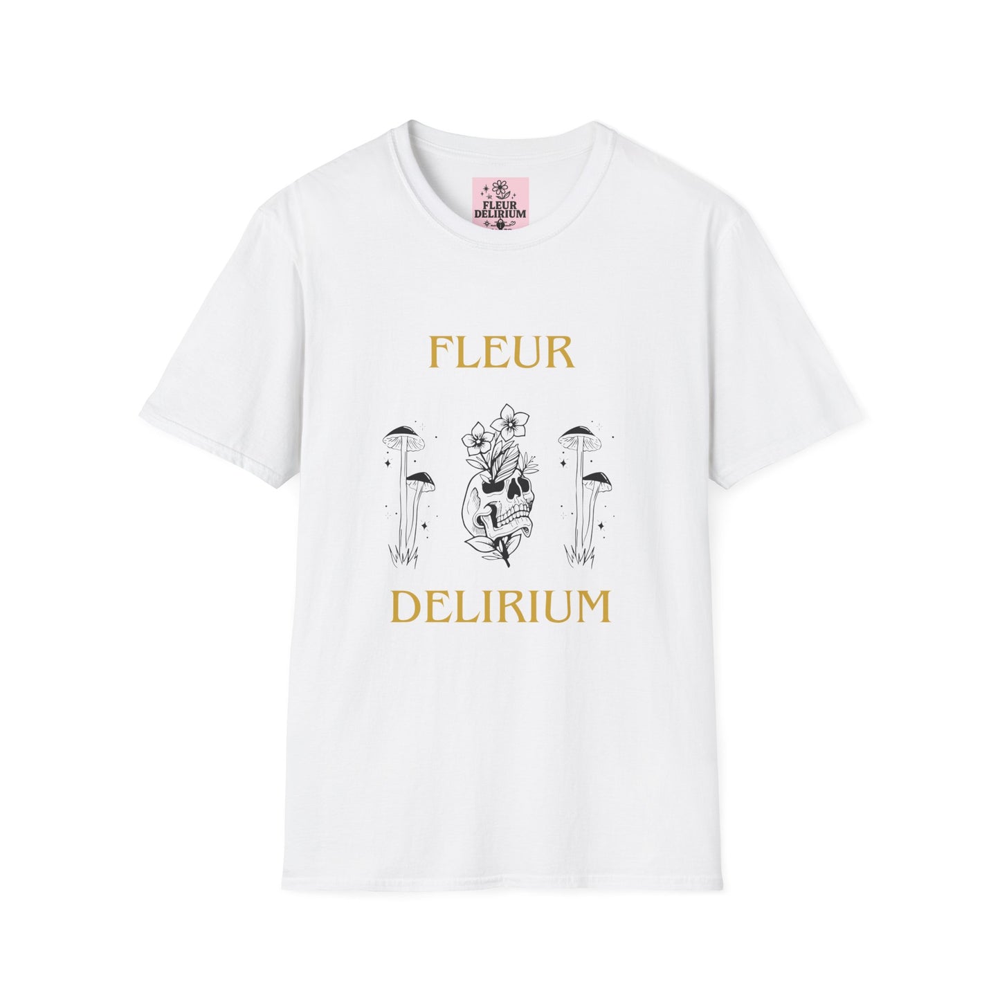 Fleur Delirium Unisex T-Shirt, Cute Graphic Tee, Softstyle Shirt, Gifts for Nature Lovers, Botanical Gift, Summer Fashion