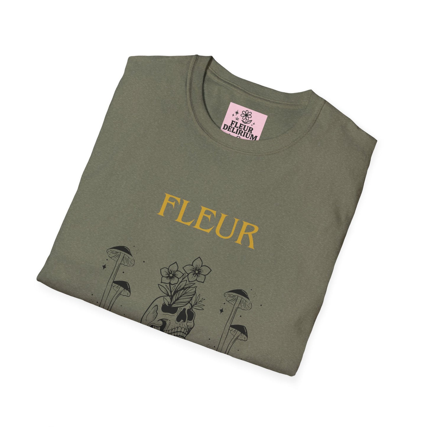 Fleur Delirium Unisex T-Shirt, Cute Graphic Tee, Softstyle Shirt, Gifts for Nature Lovers, Botanical Gift, Summer Fashion