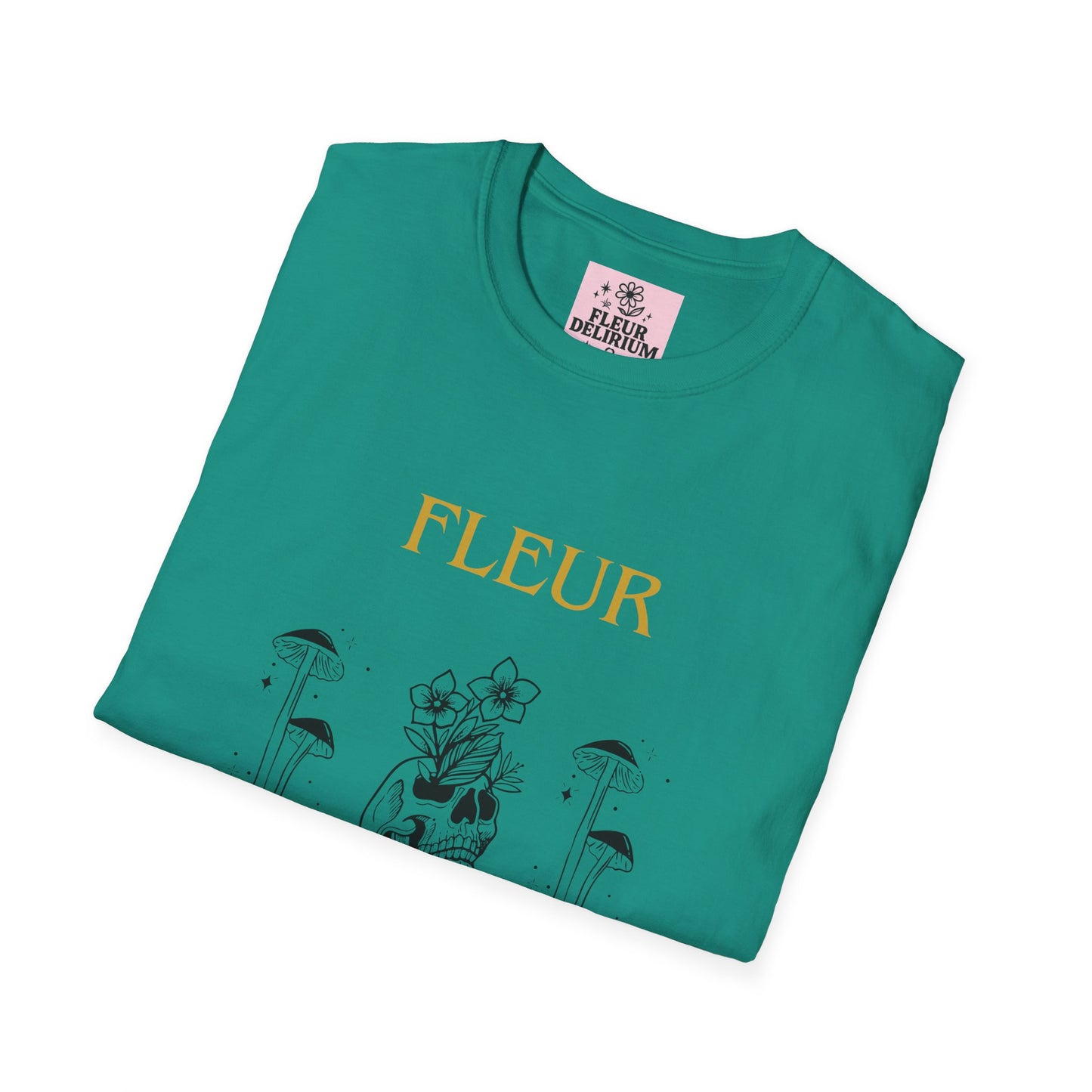 Fleur Delirium Unisex T-Shirt, Cute Graphic Tee, Softstyle Shirt, Gifts for Nature Lovers, Botanical Gift, Summer Fashion