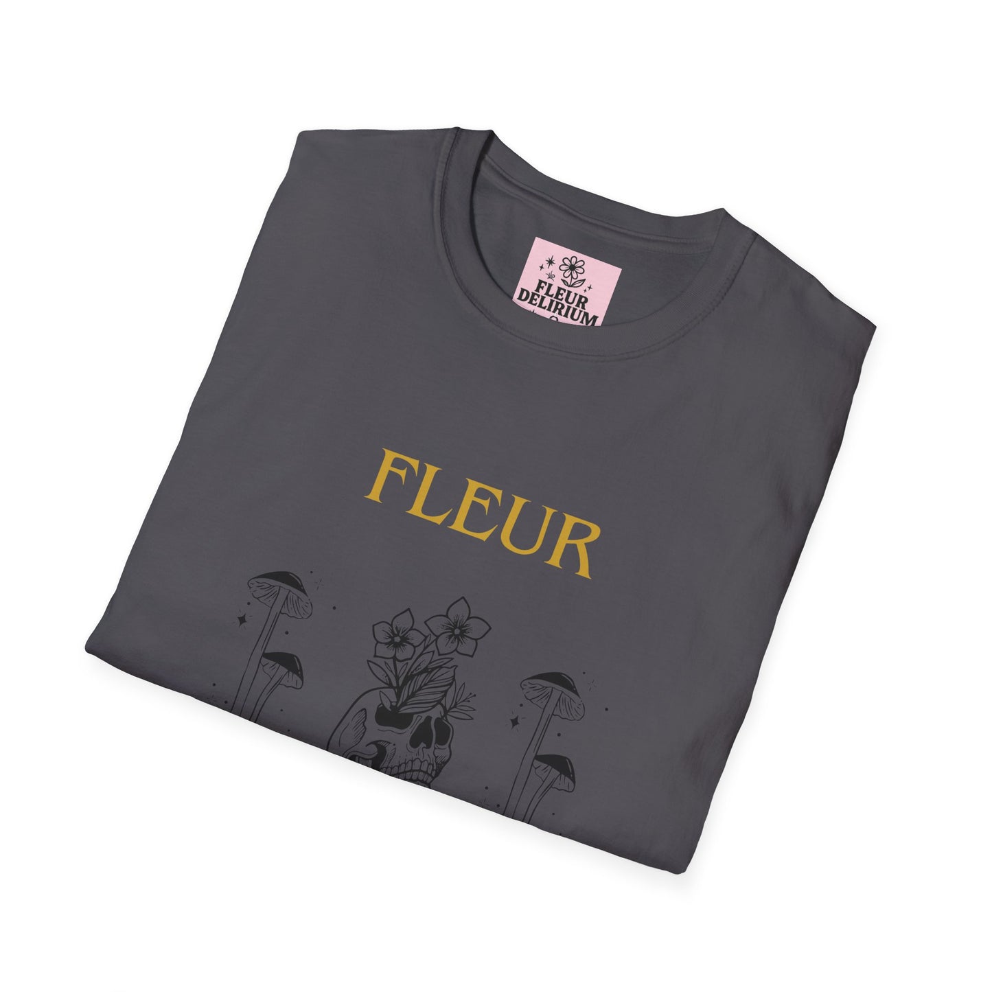 Fleur Delirium Unisex T-Shirt, Cute Graphic Tee, Softstyle Shirt, Gifts for Nature Lovers, Botanical Gift, Summer Fashion