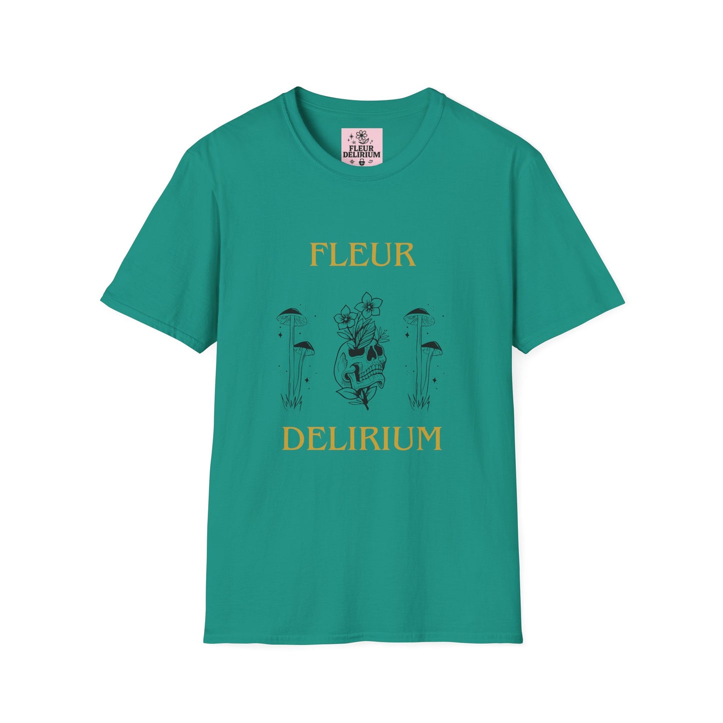 Fleur Delirium Unisex T-Shirt, Cute Graphic Tee, Softstyle Shirt, Gifts for Nature Lovers, Botanical Gift, Summer Fashion