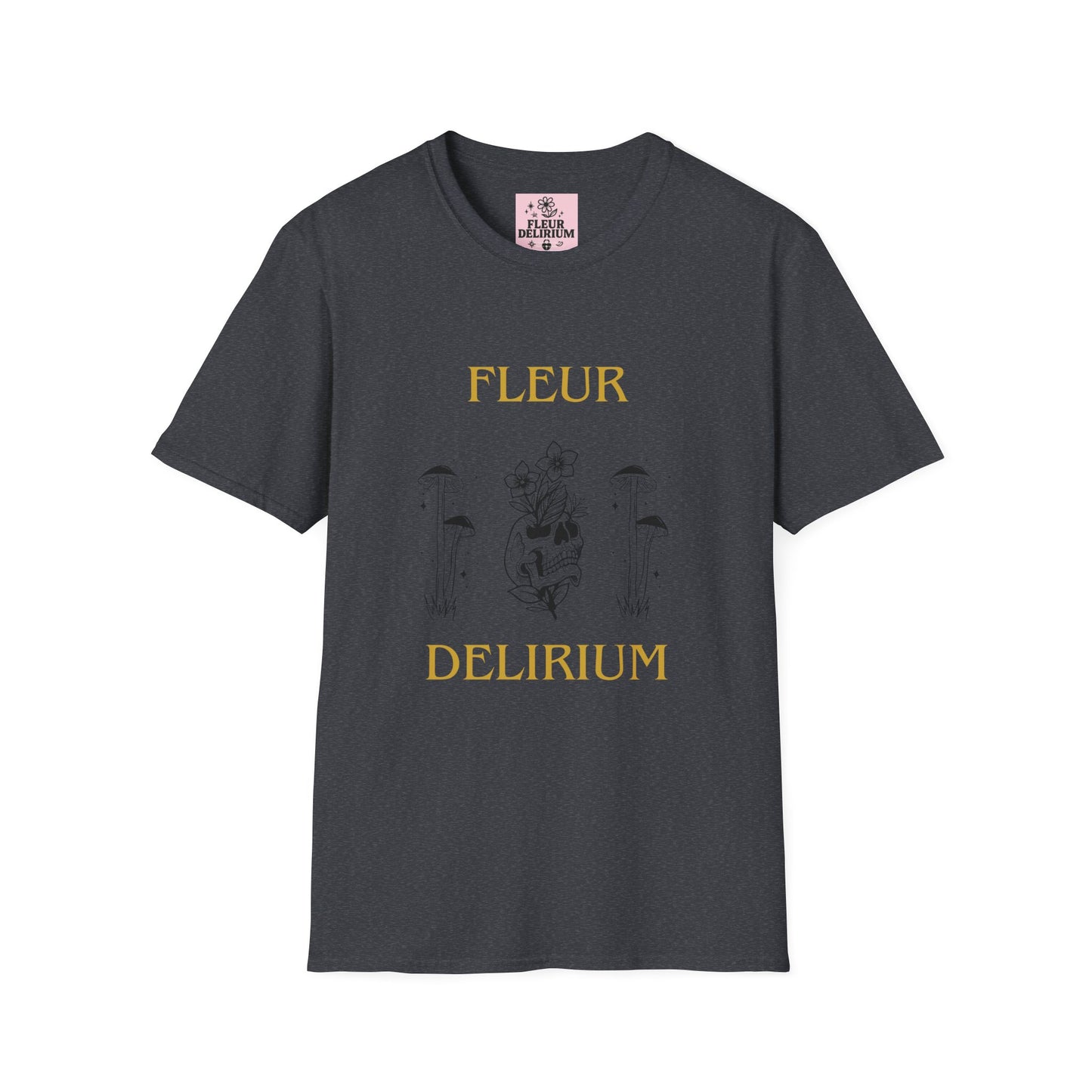 Fleur Delirium Unisex T-Shirt, Cute Graphic Tee, Softstyle Shirt, Gifts for Nature Lovers, Botanical Gift, Summer Fashion
