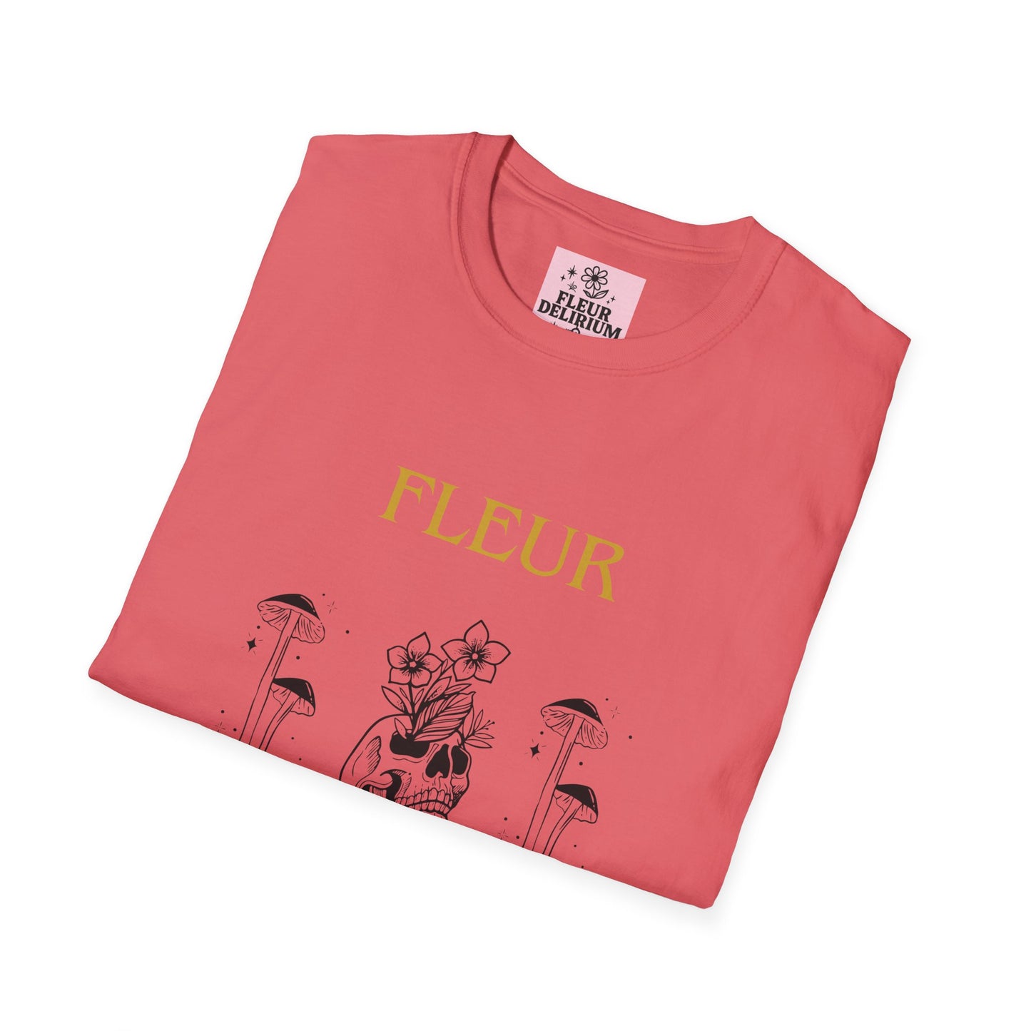 Fleur Delirium Unisex T-Shirt, Cute Graphic Tee, Softstyle Shirt, Gifts for Nature Lovers, Botanical Gift, Summer Fashion