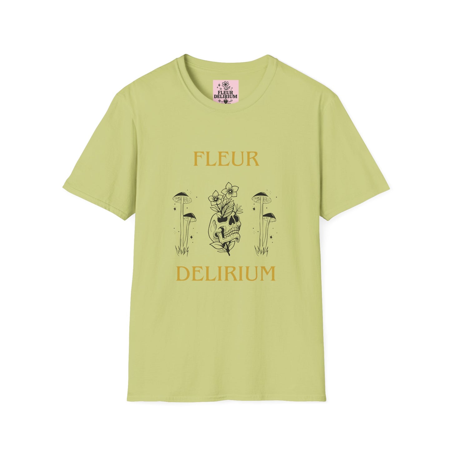 Fleur Delirium Unisex T-Shirt, Cute Graphic Tee, Softstyle Shirt, Gifts for Nature Lovers, Botanical Gift, Summer Fashion