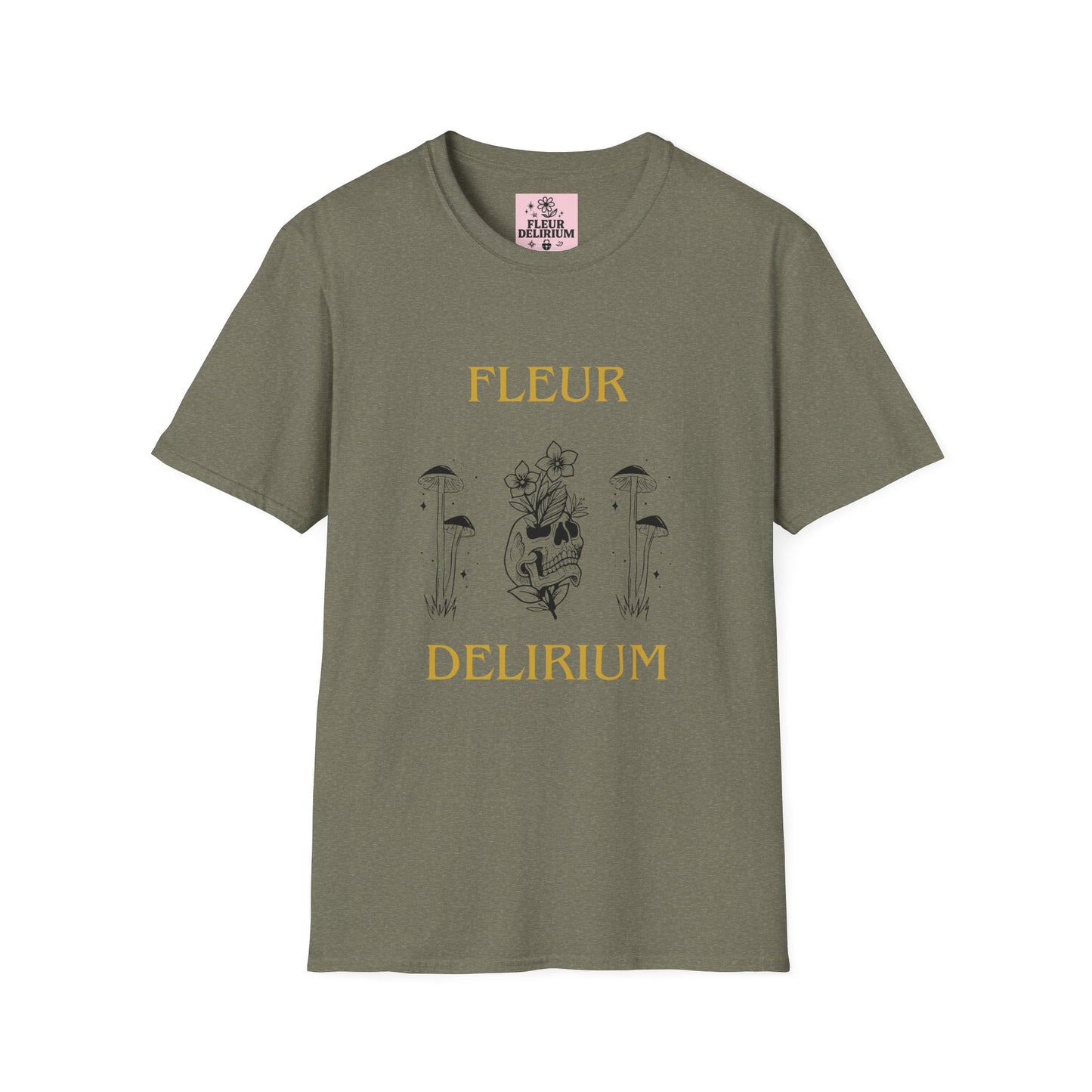 Fleur Delirium Unisex T-Shirt, Cute Graphic Tee, Softstyle Shirt, Gifts for Nature Lovers, Botanical Gift, Summer Fashion