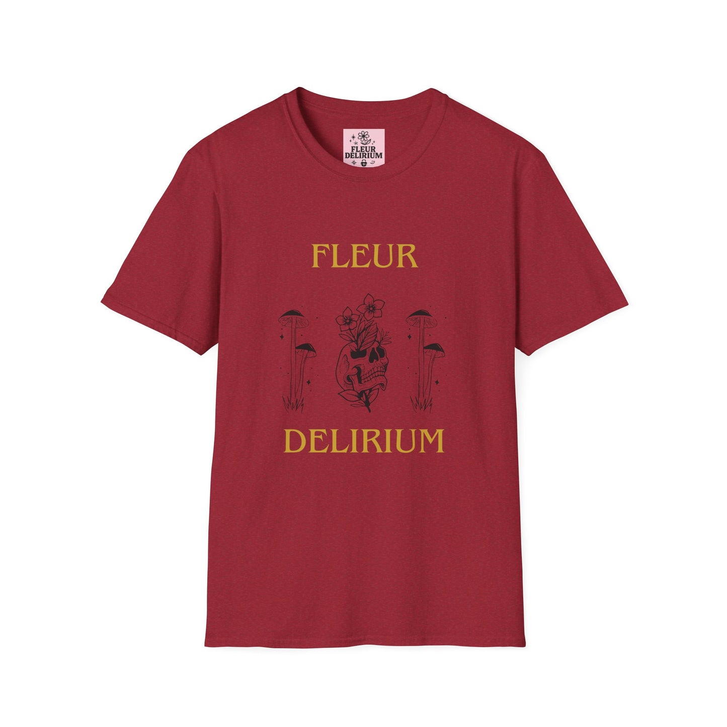 Fleur Delirium Unisex T-Shirt, Cute Graphic Tee, Softstyle Shirt, Gifts for Nature Lovers, Botanical Gift, Summer Fashion